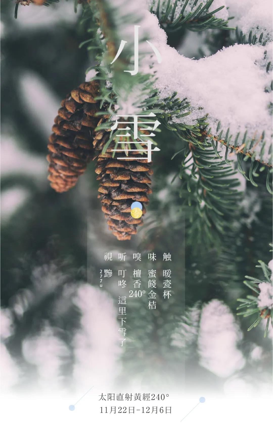 节气五感 ｜小雪 ·叮咚天青色等你